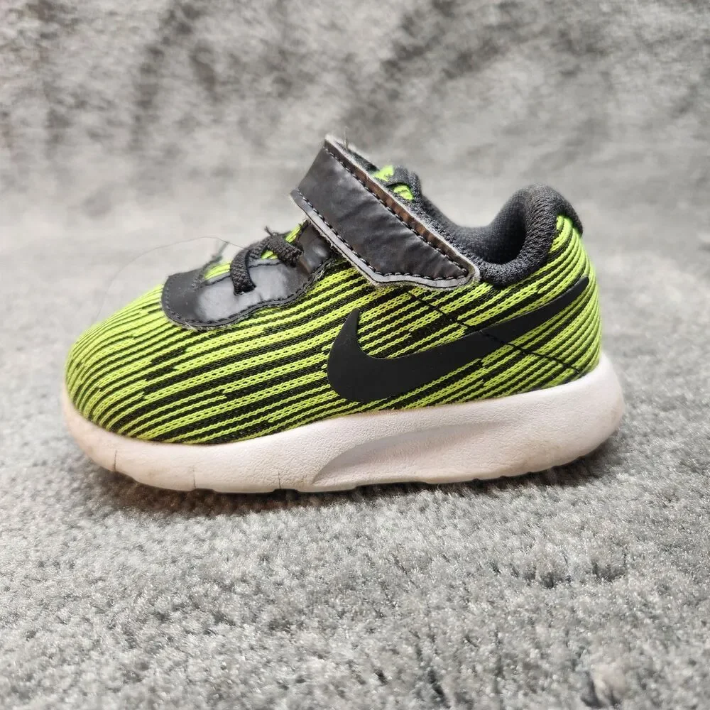 Nike Tanjun SE Baby Toddler Shoes Size 6C Green Running Walking Sneakers Comfort